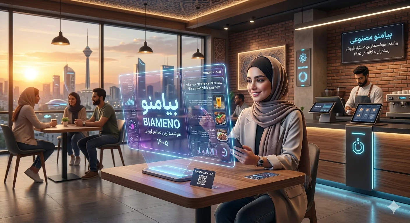 هوش مصنوعی بیامنو: هوشمندترین دستیار فروش رستوران و کافه در ۱۴۰۵